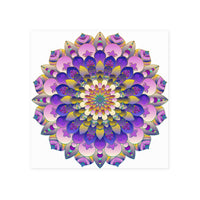 Vibrant Mandala Poster - Intricate Design Poster - Blululi