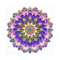 Vibrant Mandala Poster - Intricate Design Poster - Blululi