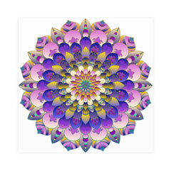 Vibrant Mandala Poster - Intricate Design Poster - Blululi