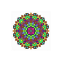 Vibrant Mandala Poster - Peace & Harmony Art Poster - Blululi