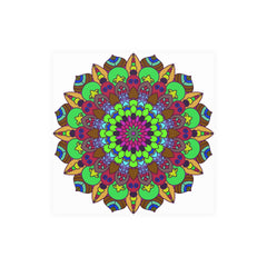 Vibrant Mandala Poster - Peace & Harmony Art Poster - Blululi