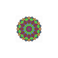 Vibrant Mandala Poster - Peace & Harmony Art Poster - Blululi