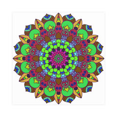 Vibrant Mandala Poster - Peace & Harmony Art Poster - Blululi