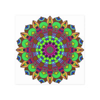Vibrant Mandala Poster - Peace & Harmony Art Poster - Blululi