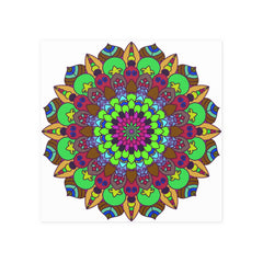 Vibrant Mandala Poster - Peace & Harmony Art Poster - Blululi