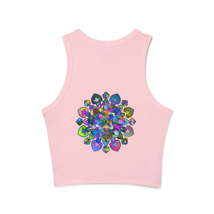 Vibrant Mandala Racerback Tank Top Tank Top - Blululi