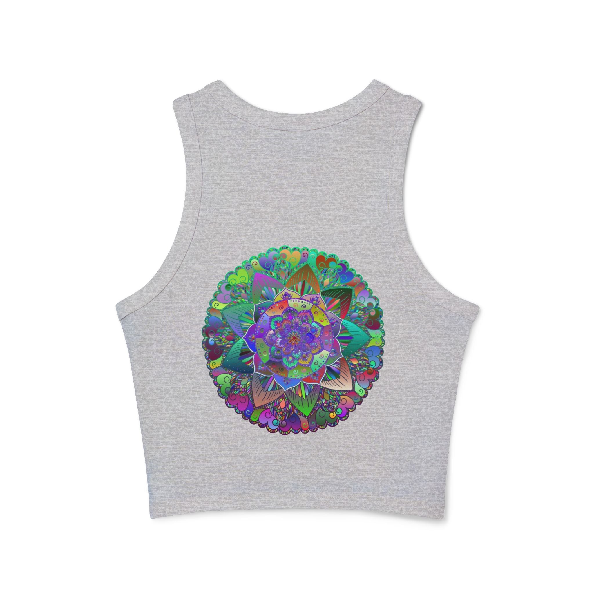 Vibrant Mandala Racerback Tank Top Tank Top - Blululi