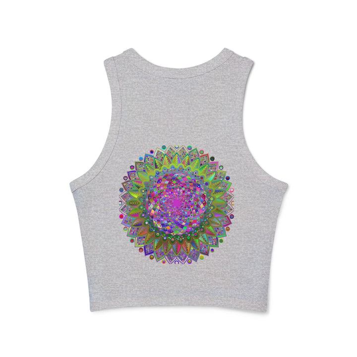 Vibrant Mandala Racerback Tank Top Tank Top - Blululi