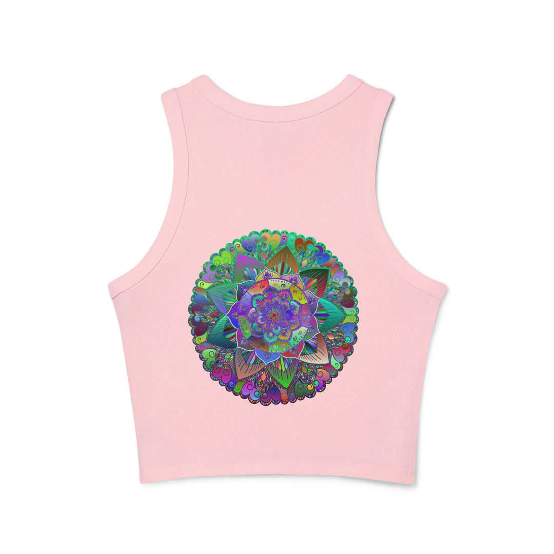 Vibrant Mandala Racerback Tank Top Tank Top - Blululi