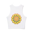 Vibrant Mandala Racerback Tank Top Tank Top - Blululi