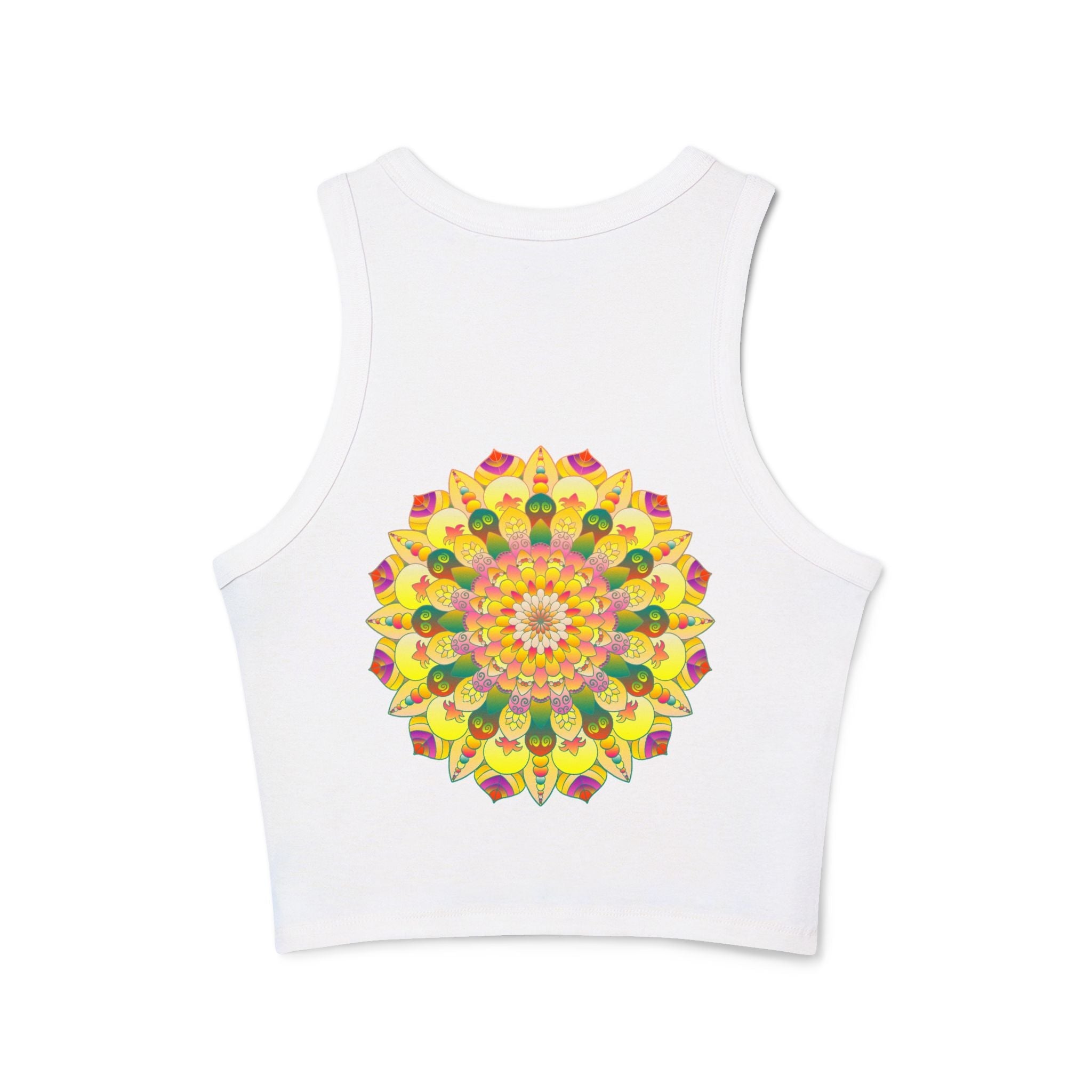 Vibrant Mandala Racerback Tank Top Tank Top - Blululi