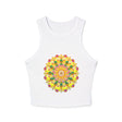 Vibrant Mandala Racerback Tank Top Tank Top - Blululi