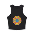Vibrant Mandala Racerback Tank Top Tank Top - Blululi