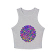 Vibrant Mandala Racerback Tank Top Tank Top - Blululi