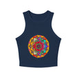 Vibrant Mandala Racerback Tank Top Tank Top - Blululi