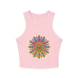 Vibrant Mandala Racerback Tank Top Tank Top - Blululi