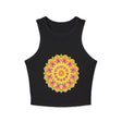 Vibrant Mandala Racerback Tank Top Tank Top - Blululi