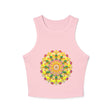 Vibrant Mandala Racerback Tank Top Tank Top - Blululi