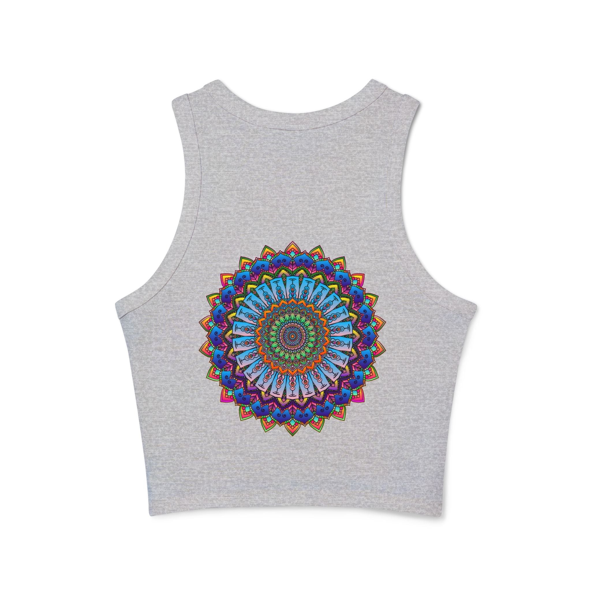 Vibrant Mandala Racerback Tank Top Tank Top - Blululi