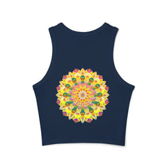 Vibrant Mandala Racerback Tank Top Tank Top - Blululi