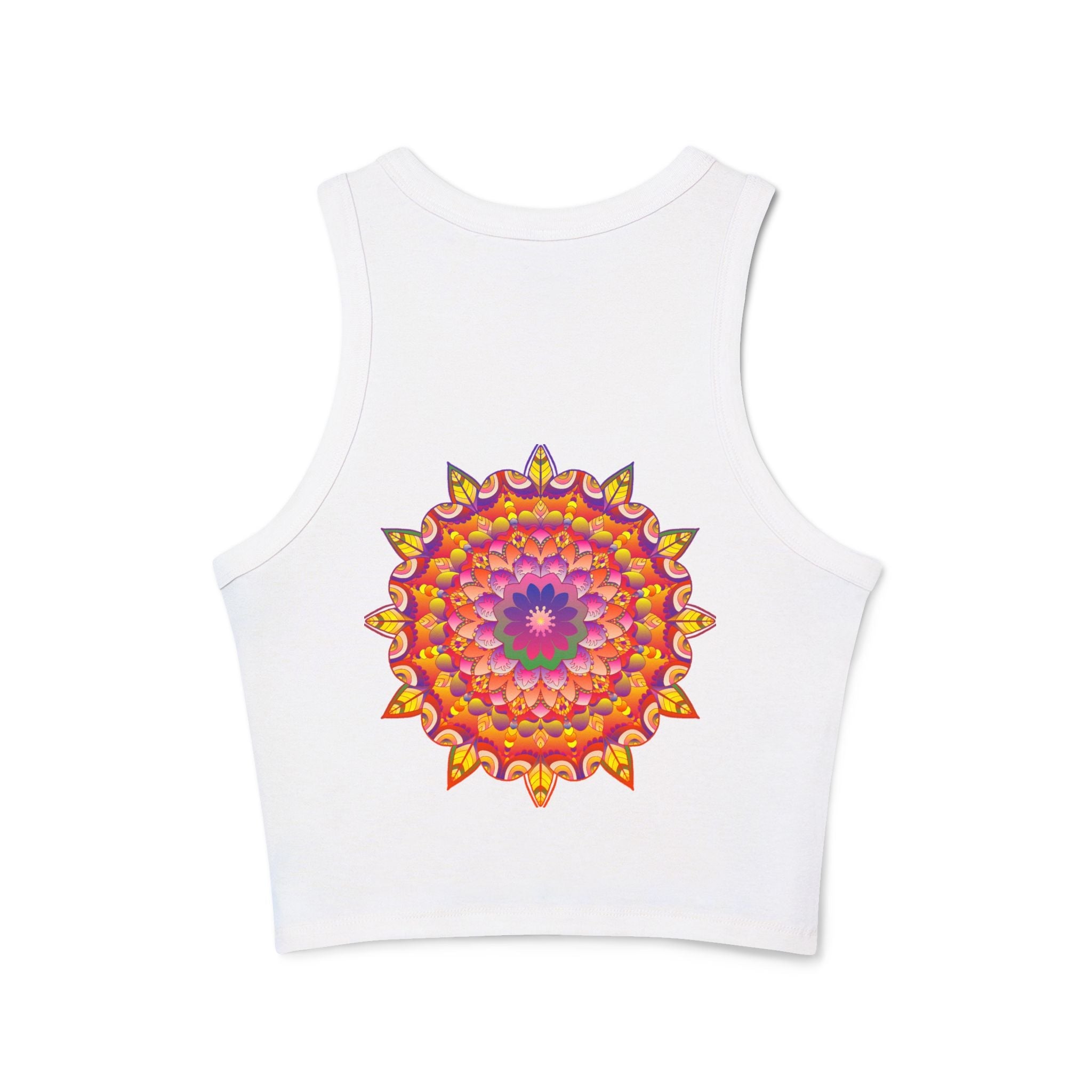 Vibrant Mandala Racerback Tank Top Tank Top - Blululi