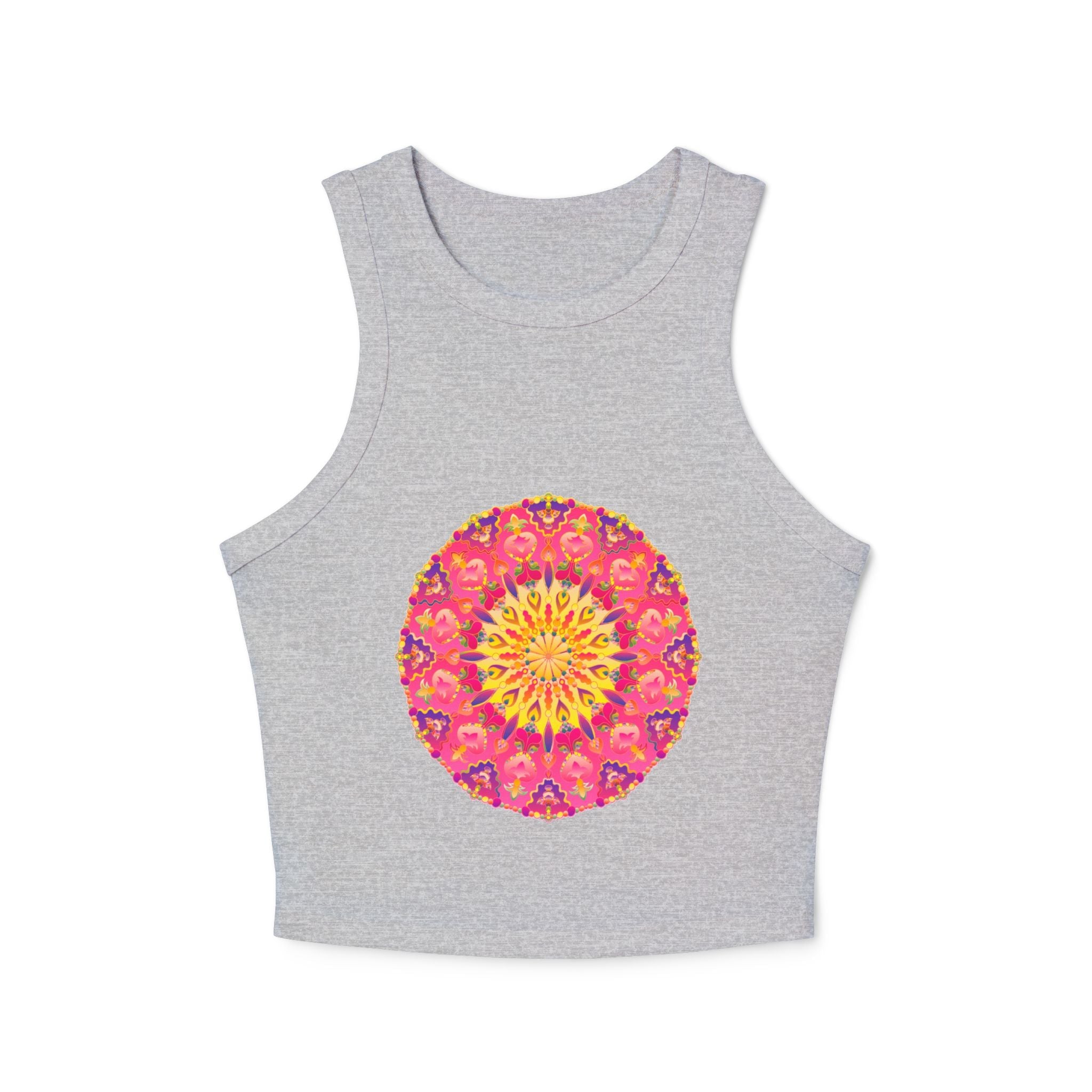 Vibrant Mandala Racerback Tank Top Tank Top - Blululi