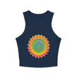Vibrant Mandala Racerback Tank Top Tank Top - Blululi