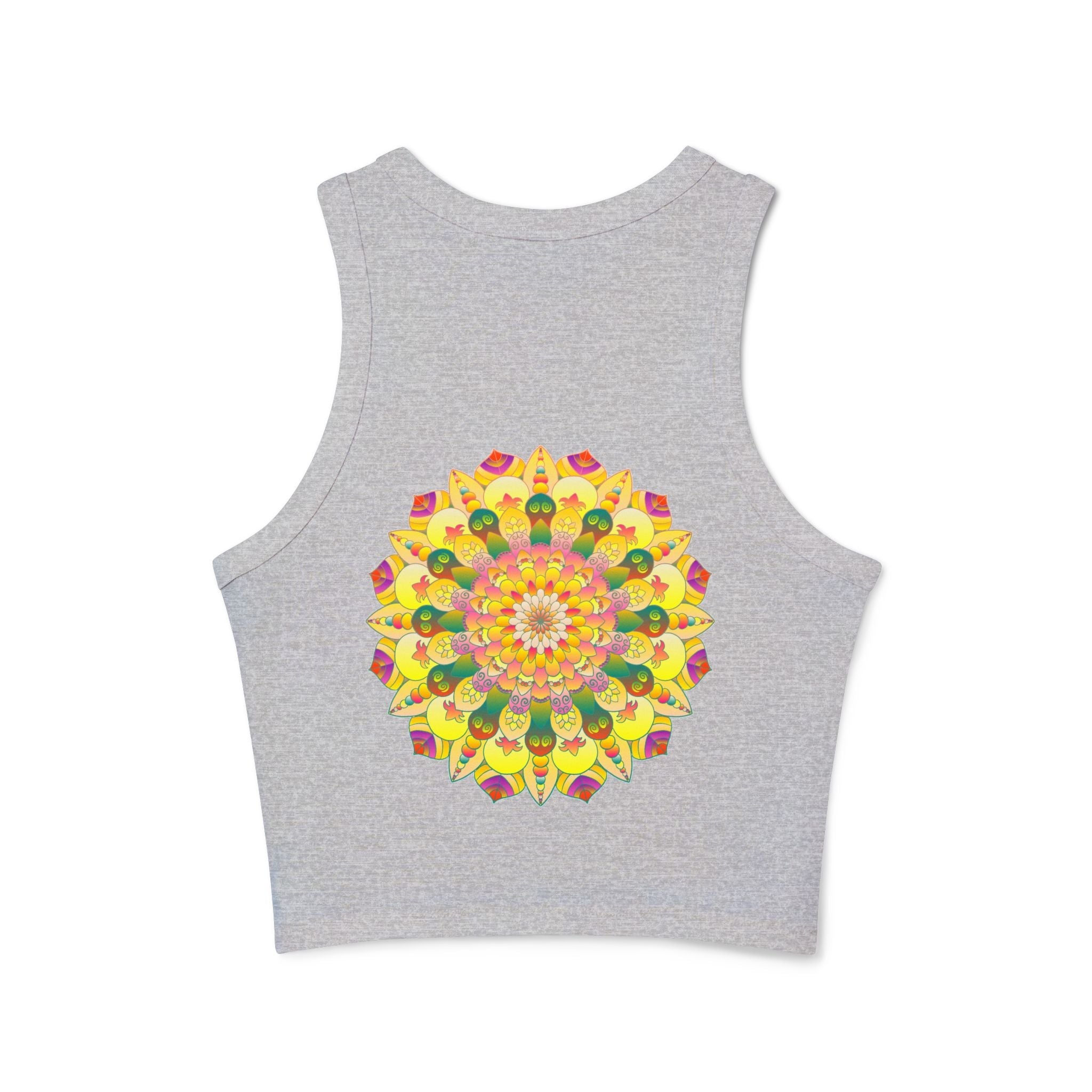 Vibrant Mandala Racerback Tank Top Tank Top - Blululi