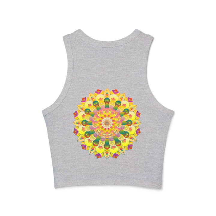 Vibrant Mandala Racerback Tank Top Tank Top - Blululi