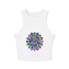 Vibrant Mandala Racerback Tank Top Tank Top - Blululi