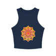 Vibrant Mandala Racerback Tank Top Tank Top - Blululi
