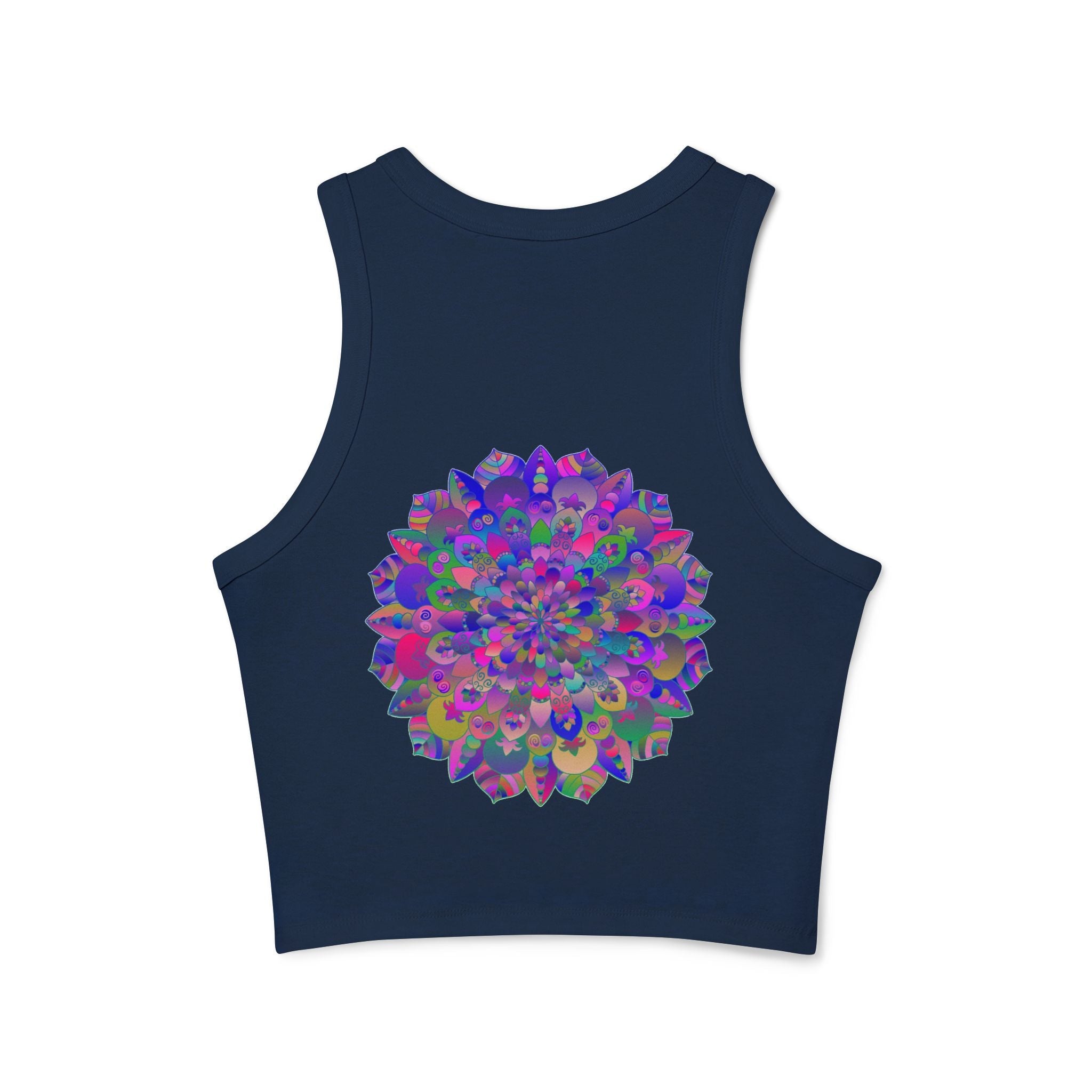 Vibrant Mandala Racerback Tank Top Tank Top - Blululi