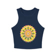Vibrant Mandala Racerback Tank Top Tank Top - Blululi