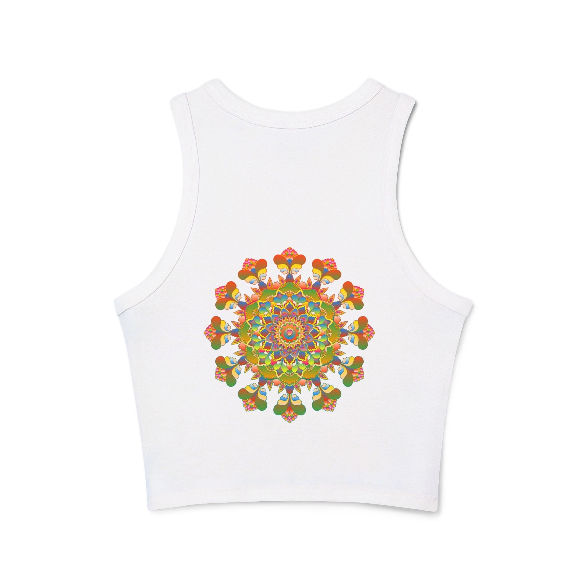 Vibrant Mandala Racerback Tank Top Tank Top - Blululi