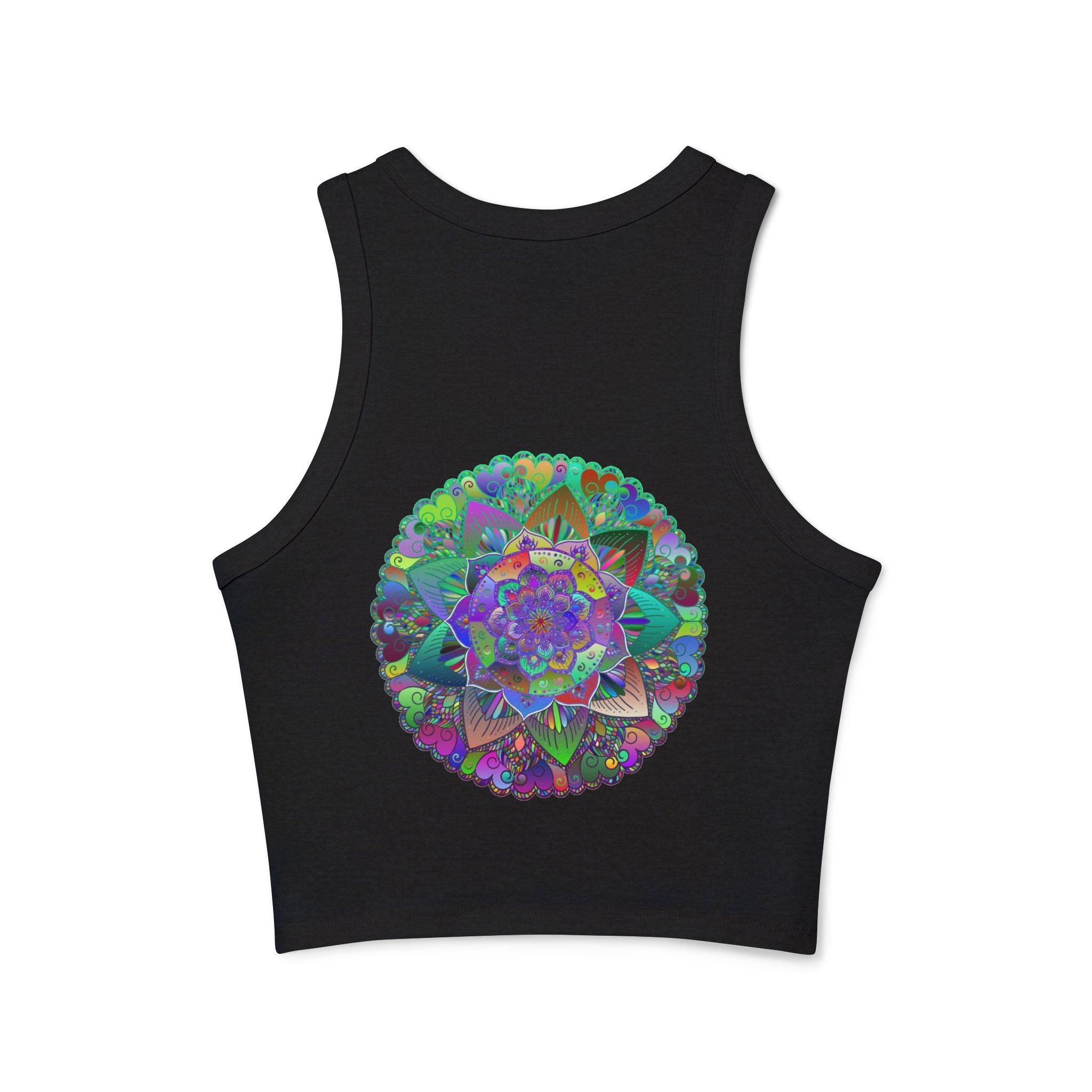 Vibrant Mandala Racerback Tank Top Tank Top - Blululi