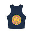 Vibrant Mandala Racerback Tank Top Tank Top - Blululi