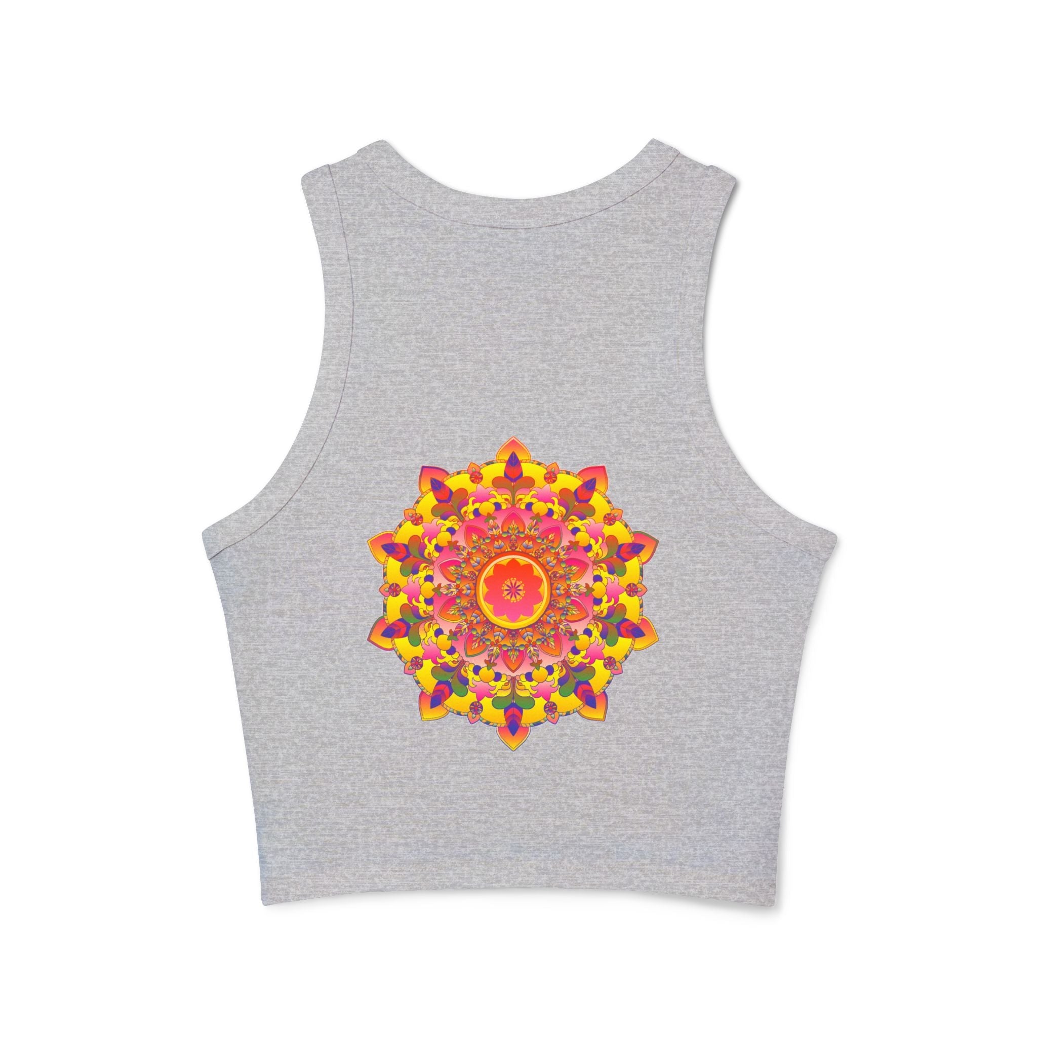 Vibrant Mandala Racerback Tank Top Tank Top - Blululi