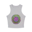 Vibrant Mandala Racerback Tank Top Tank Top - Blululi