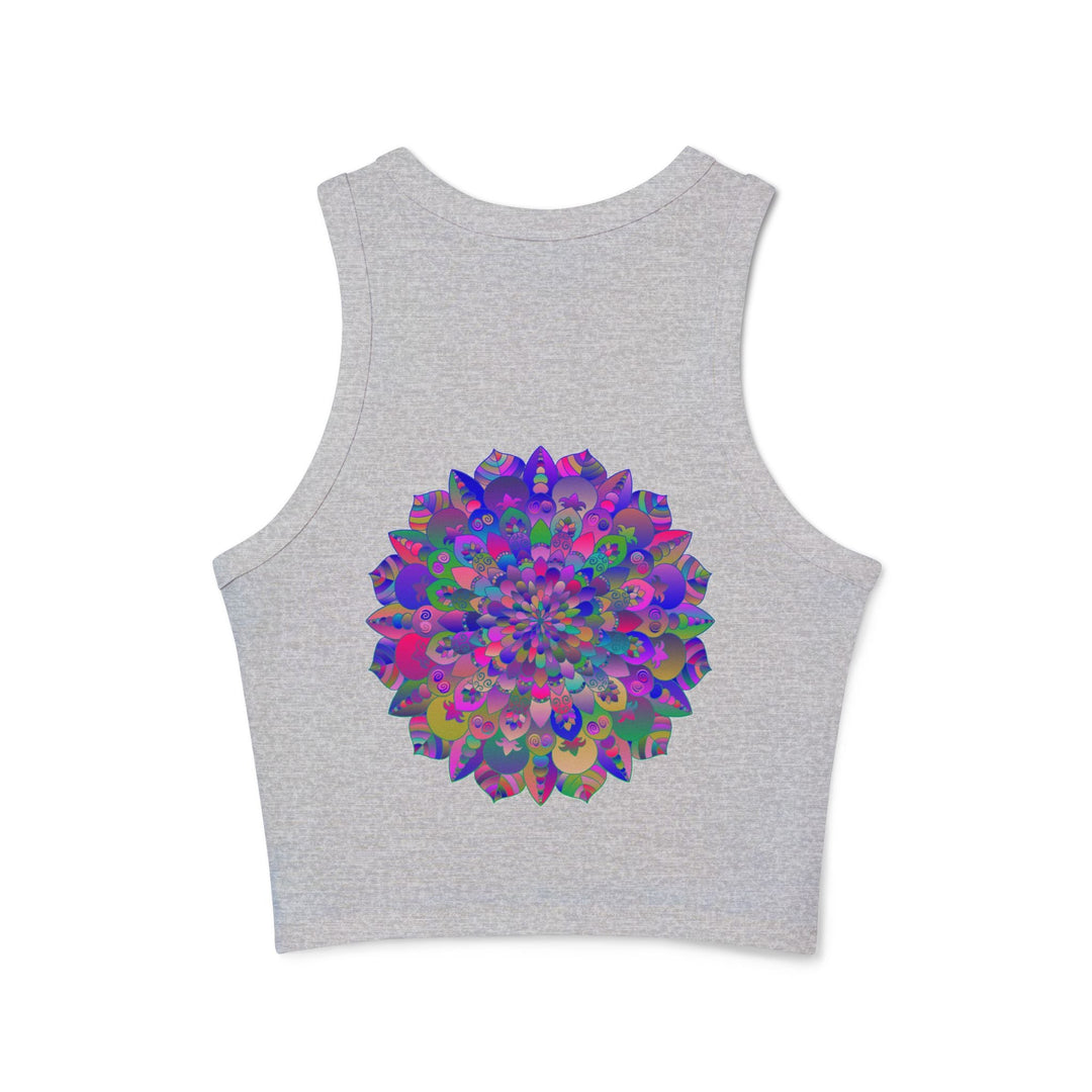 Vibrant Mandala Racerback Tank Top Tank Top - Blululi