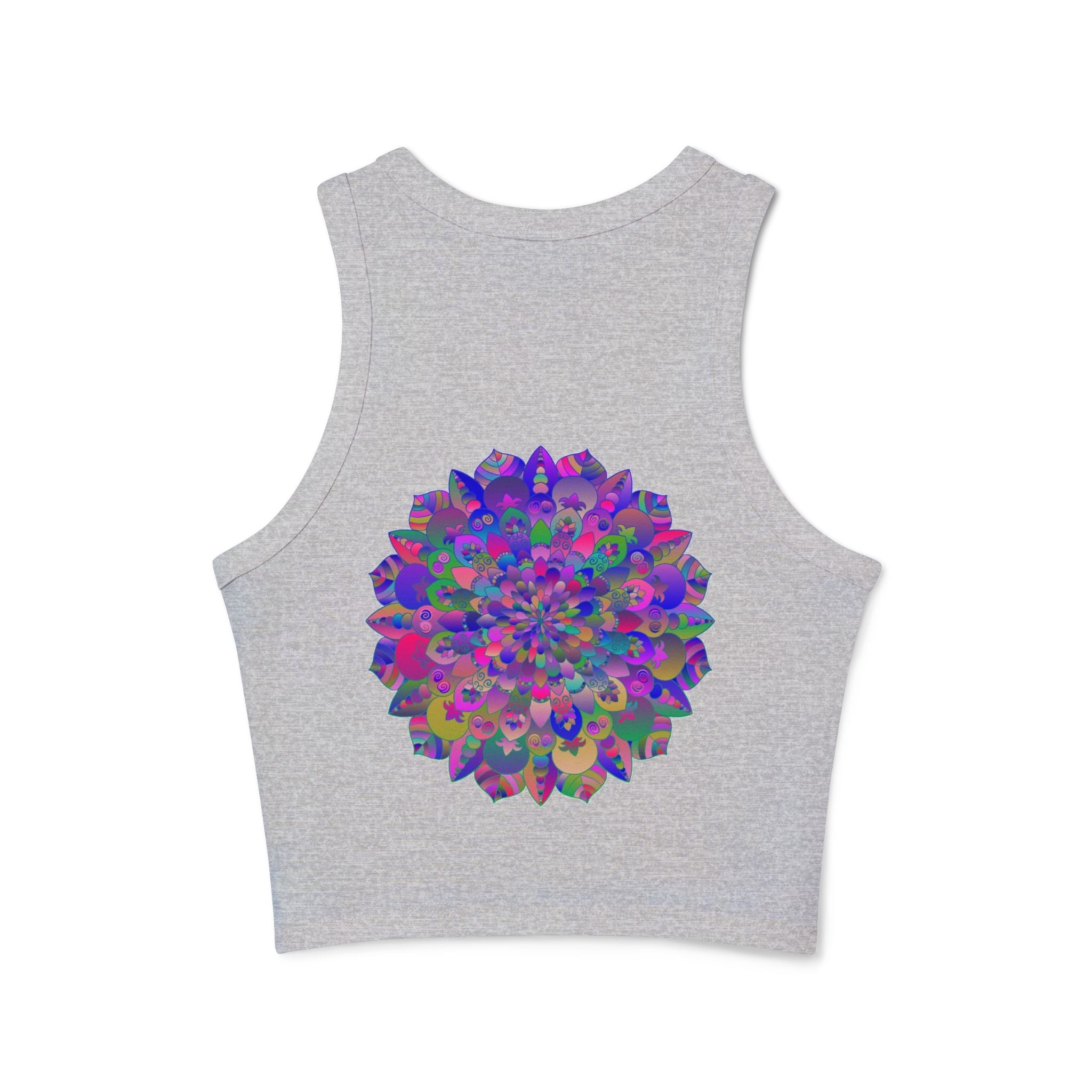 Vibrant Mandala Racerback Tank Top Tank Top - Blululi