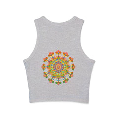 Vibrant Mandala Racerback Tank Top Tank Top - Blululi