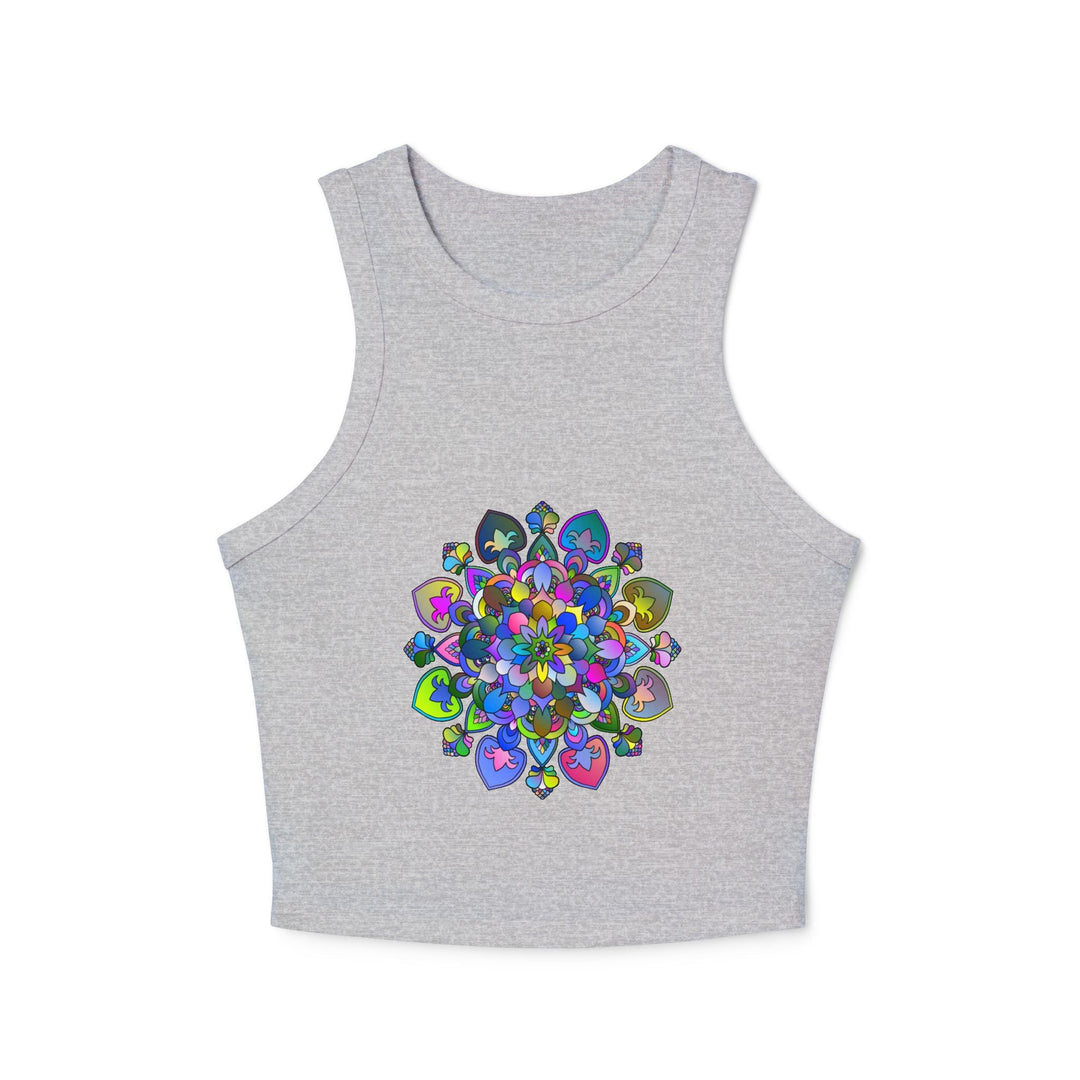 Vibrant Mandala Racerback Tank Top Tank Top - Blululi