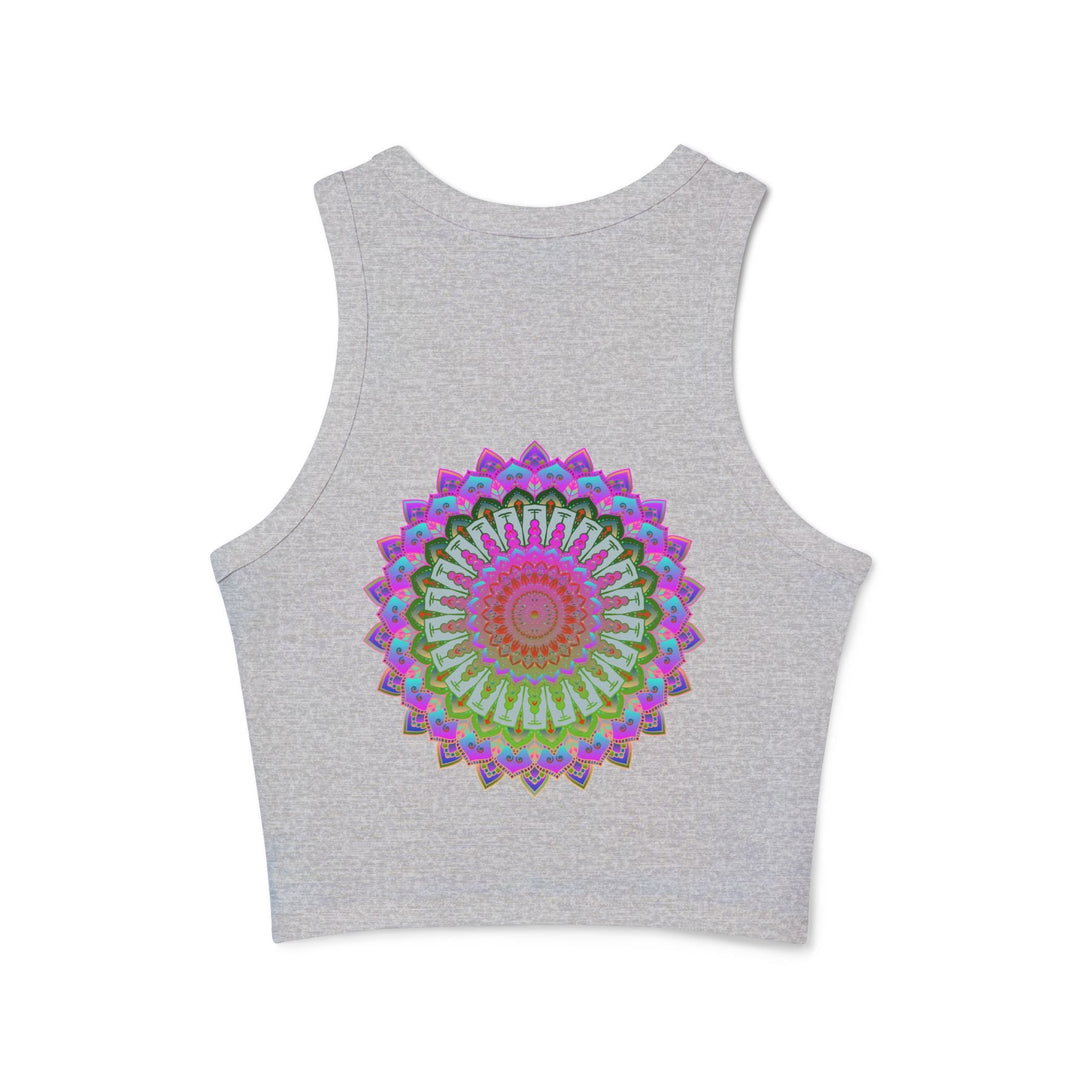 Vibrant Mandala Racerback Tank Top Tank Top - Blululi