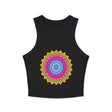 Vibrant Mandala Racerback Tank Top Tank Top - Blululi