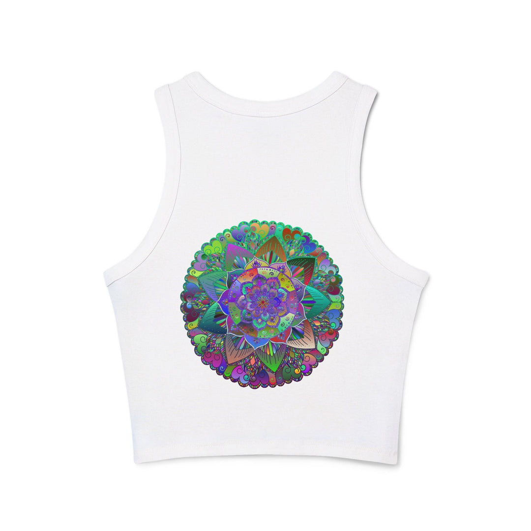 Vibrant Mandala Racerback Tank Top Tank Top - Blululi