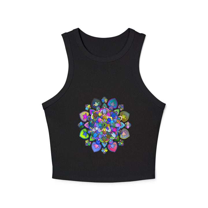 Vibrant Mandala Racerback Tank Top Tank Top - Blululi