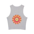 Vibrant Mandala Racerback Tank Top Tank Top - Blululi