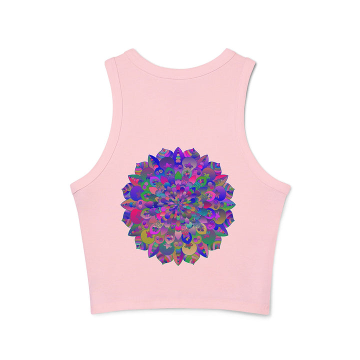 Vibrant Mandala Racerback Tank Top Tank Top - Blululi