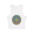Vibrant Mandala Racerback Tank Top Tank Top - Blululi