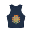 Vibrant Mandala Racerback Tank Top Tank Top - Blululi
